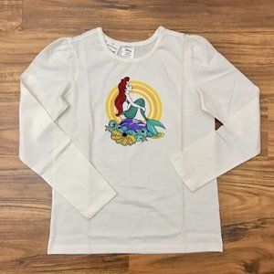 NWT Girls Hanna Andersson Disney Collection Princess Ariel Shirt